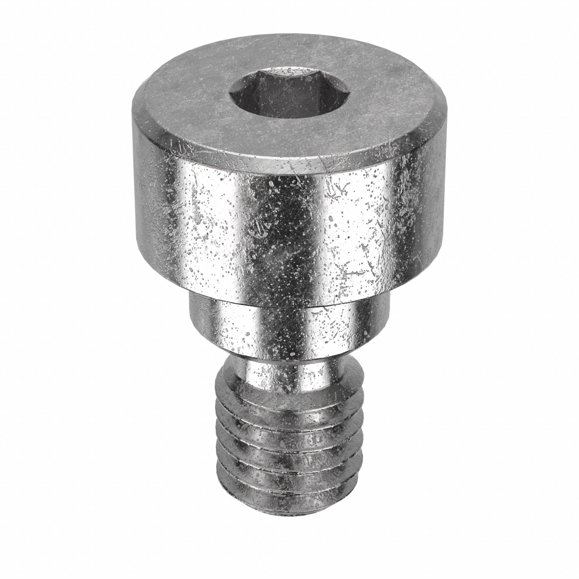 Shoulder Screw: Precision, 10-32 Thr Size, 1/4 in Thr Lg, 1/8 in Shoulder Lg, Std, Plain, 5 PK