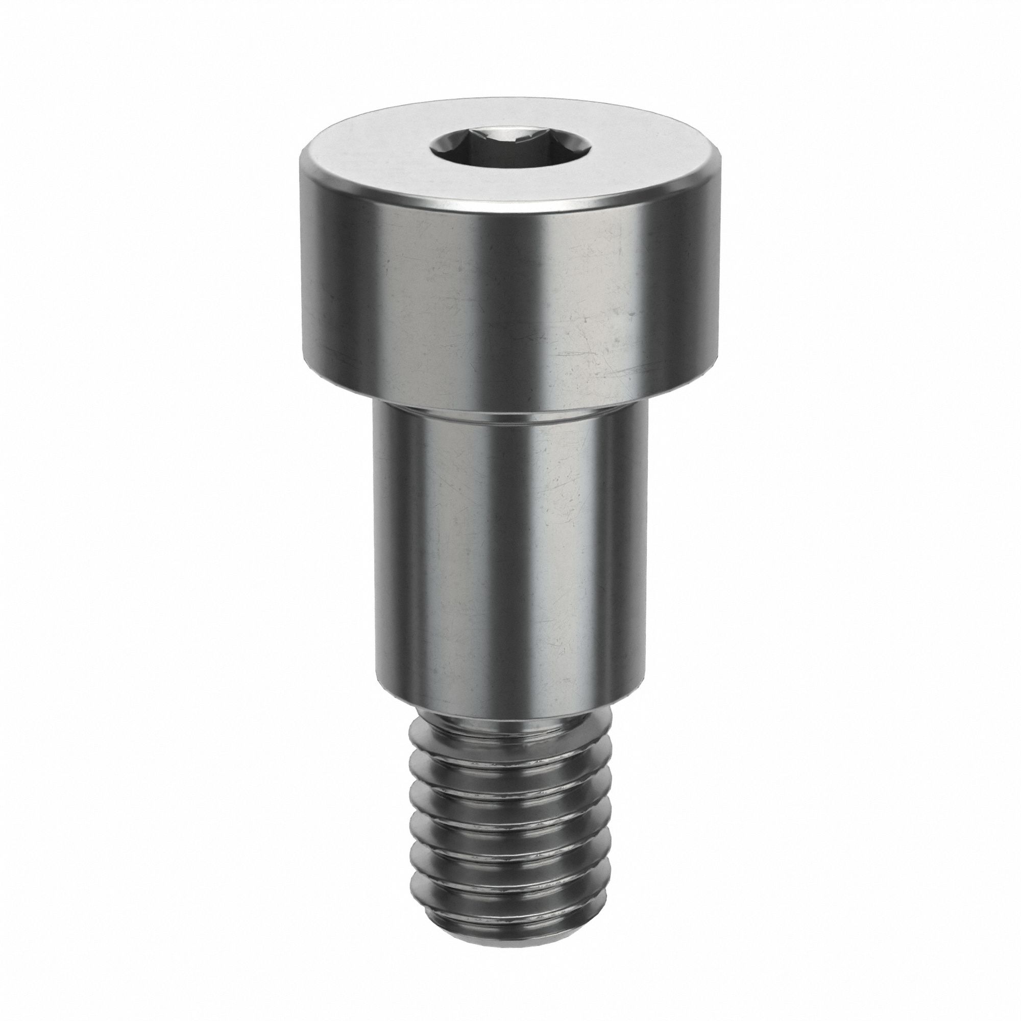 Shoulder Screw: Precision, 10-32 Thr Size, 1/4 in Thr Lg, 5/16 in Shoulder Lg, Std, Plain, 5 PK