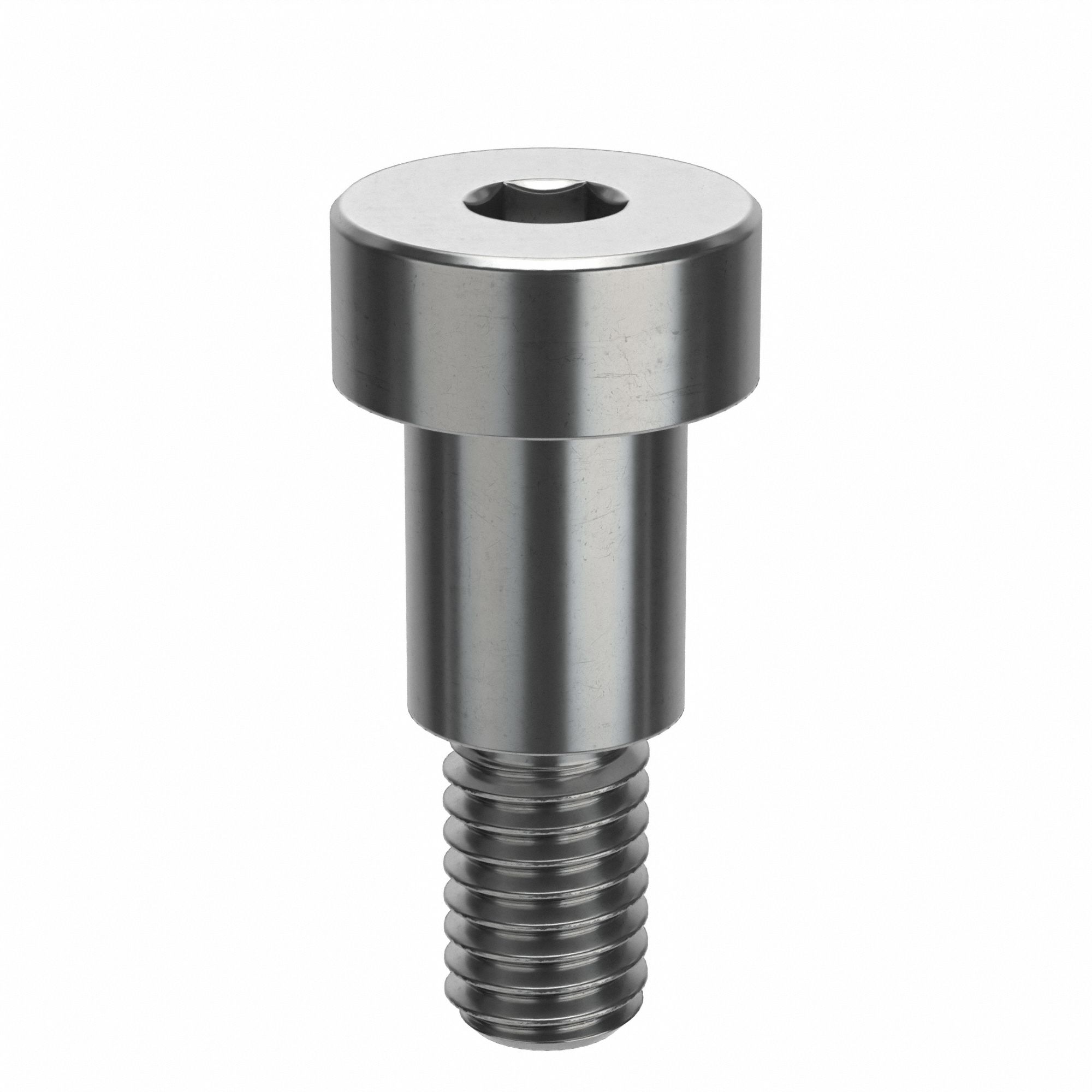 Shoulder Screw: Precision, 3/8"-16 Thr Size, 5/8 in Thr Lg, 5/8 in Shoulder Lg, Std, Plain, 5 PK
