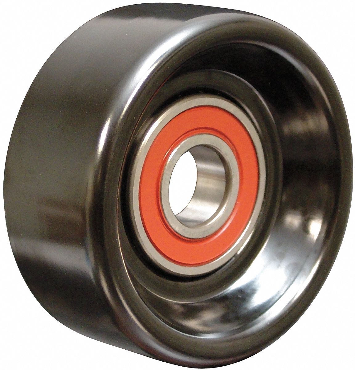 Idler Pulley: Idler Pulley, 89007, Serpentine, Flat, Flangeless Flange, Light Duty, Steel
