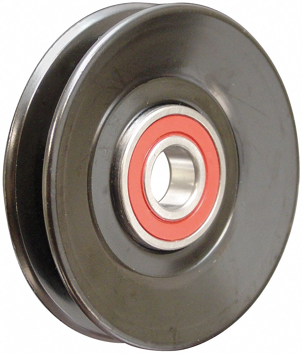 Idler Pulley: Idler Pulley, 89020, V-Belt, 13A Compatible Belt Trade Size, Ribbed, Light Duty