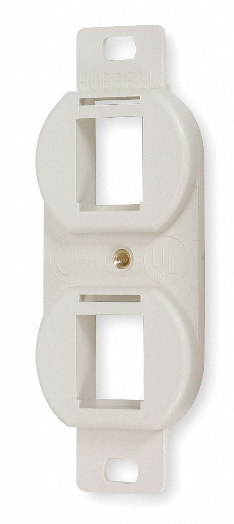 Outlet Frame: Duplex, Off White, 2 Ports, BR106C