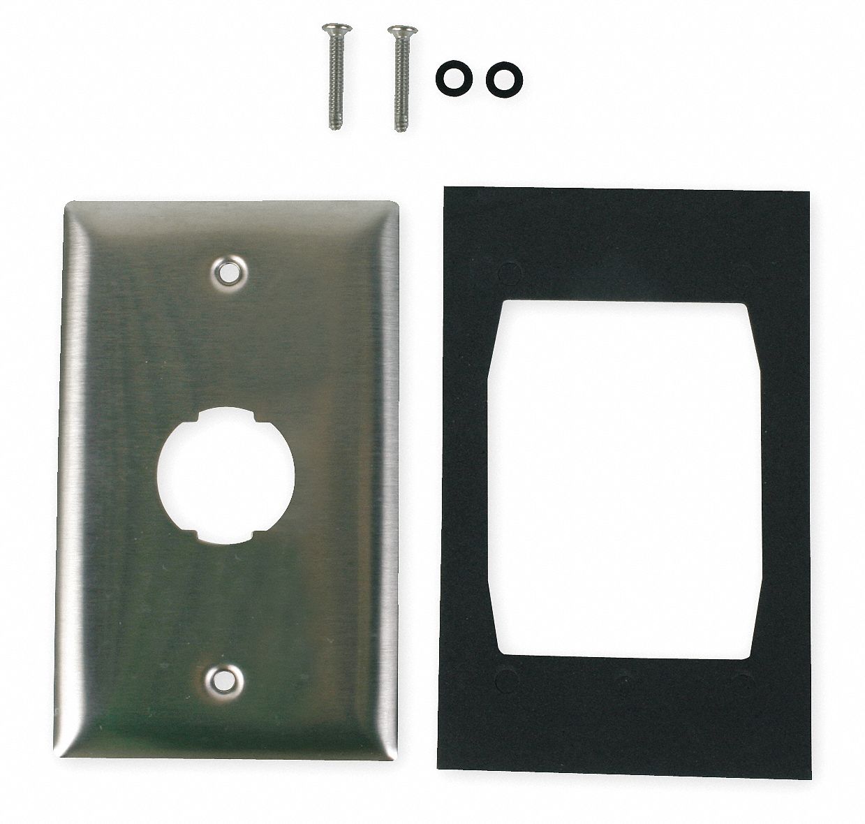 WALL PLATE, GREY, 1 GANG, 1 PORT, 4½ IN OVERALL HT