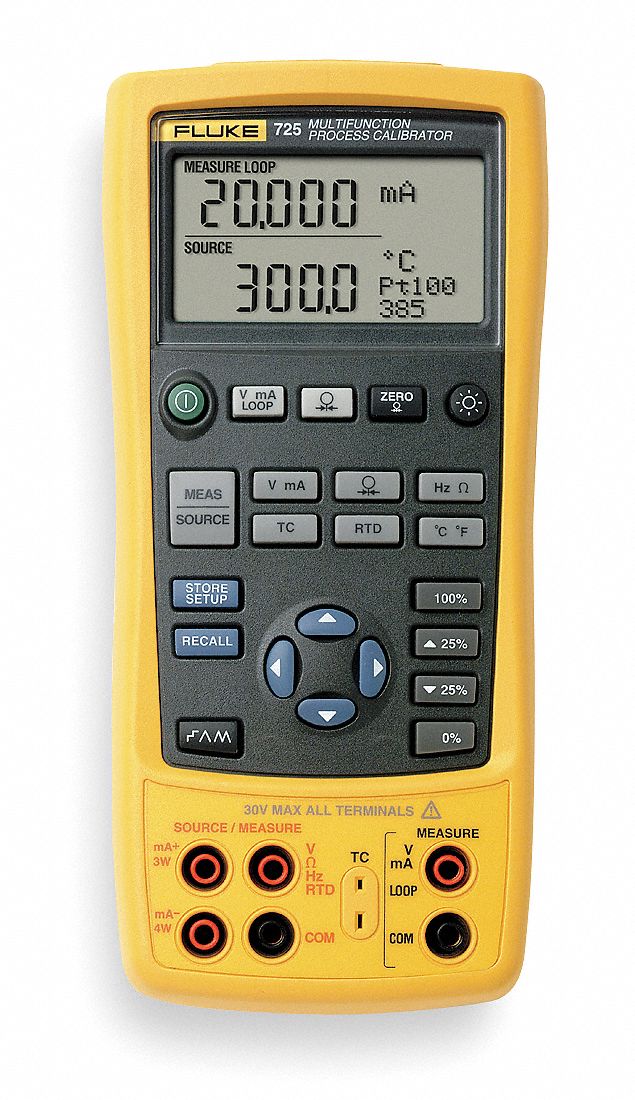 FLUKE Multifunction Calibrator, Voltage Measurement Range 0 to 30V DC, Loop Supply Voltage 24