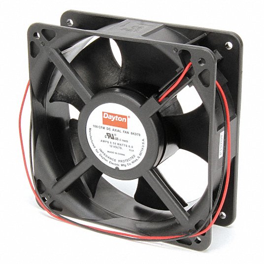 12VDC DAYTON 2RTH2 New/Unused 2-3/8" Square Axial Fan 