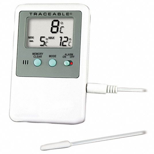 TRACEABLE Digital Thermometer, Memory Monitoring 6KDZ84048 Grainger