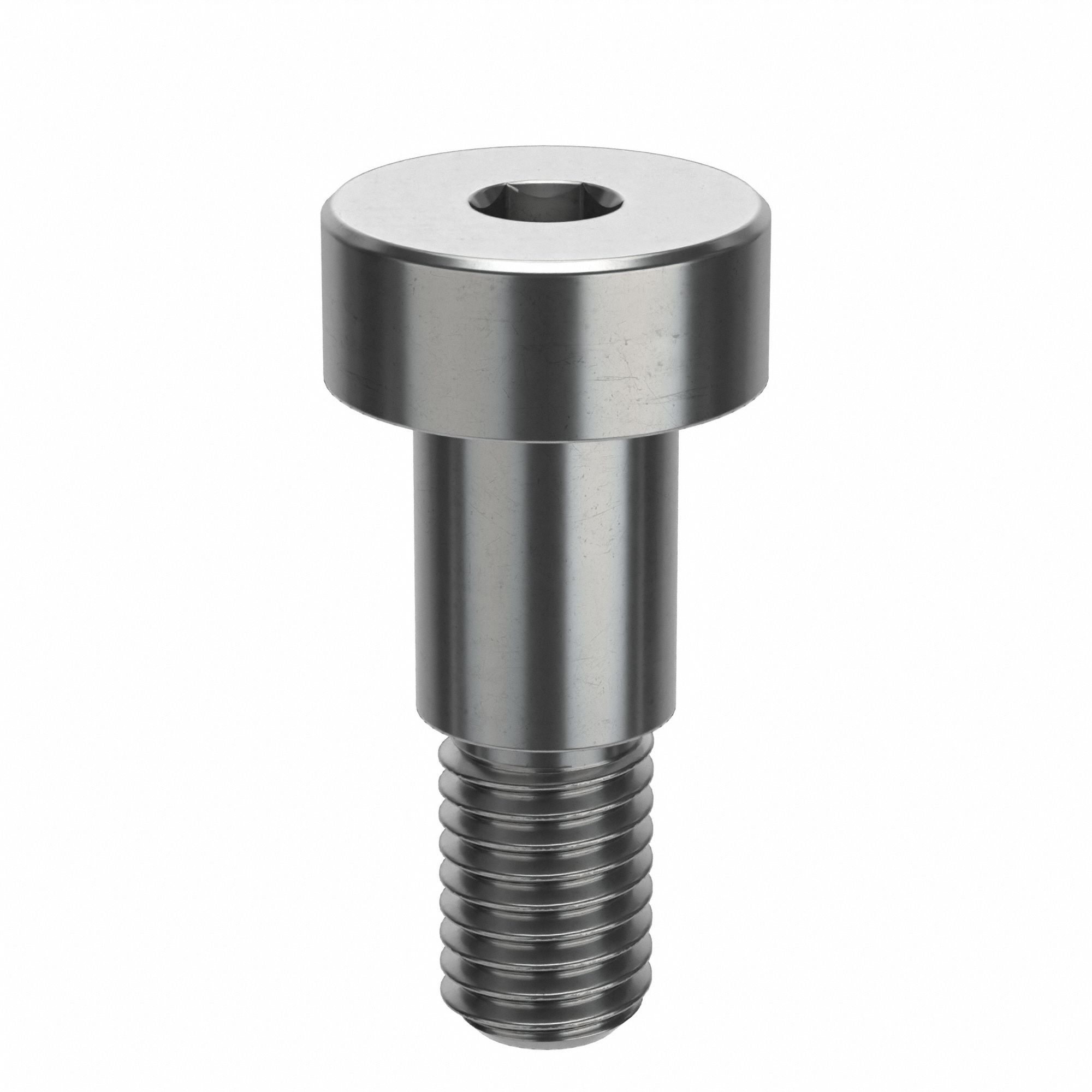 Shoulder Screw: Precision, 4-40 Thr Size, 5/32 in Thr Lg, 1/4 in Shoulder Lg, Std, Plain, 10 PK