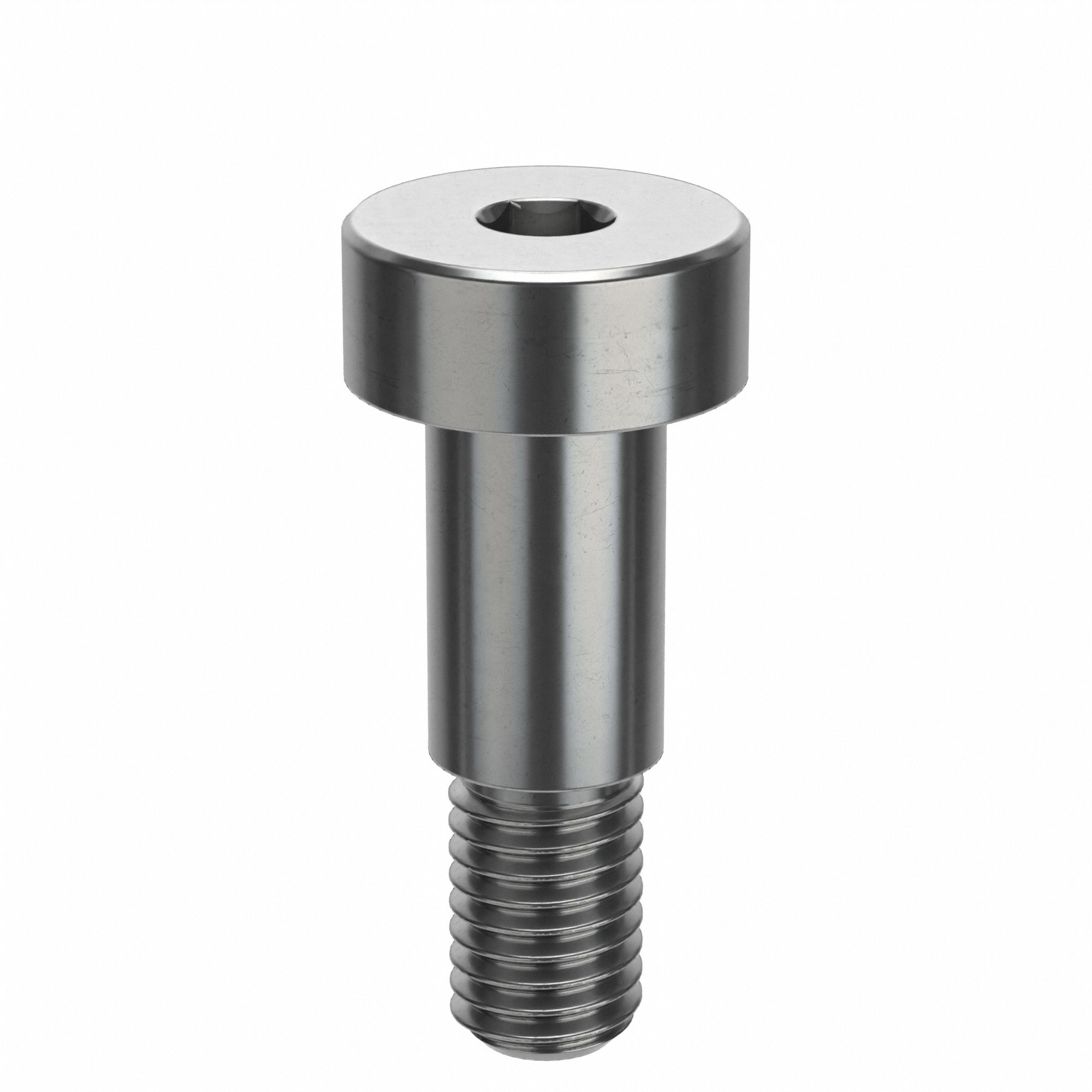 Shoulder Screw: Precision, M10-1.5 Thr Size, 16 mm Thr Lg, 20 mm Shoulder Lg, Std, Plain, 5 PK