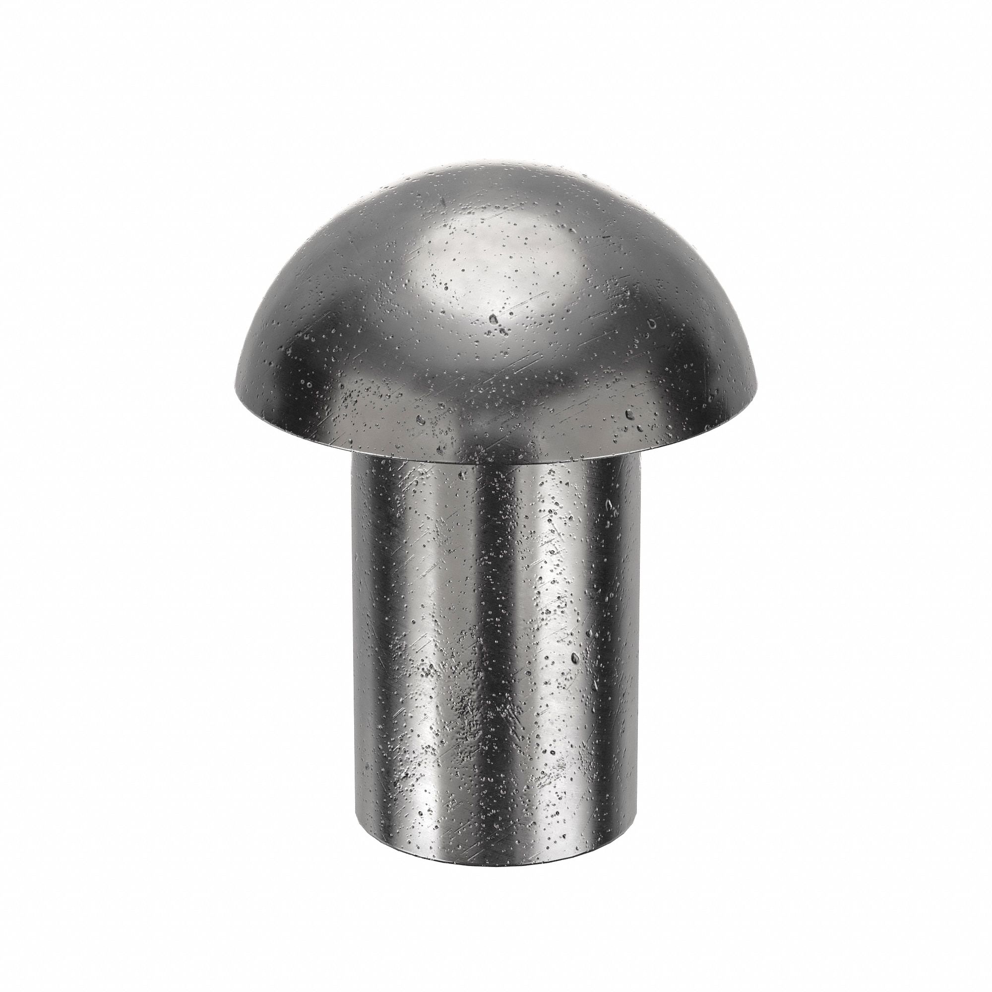 SOLID RIVET, INCH, DOME, 0.1562 IN SHANK DIA, 23/64 IN OVERALL L, STEEL, LOW CARBON, PLAIN, 330 PK
