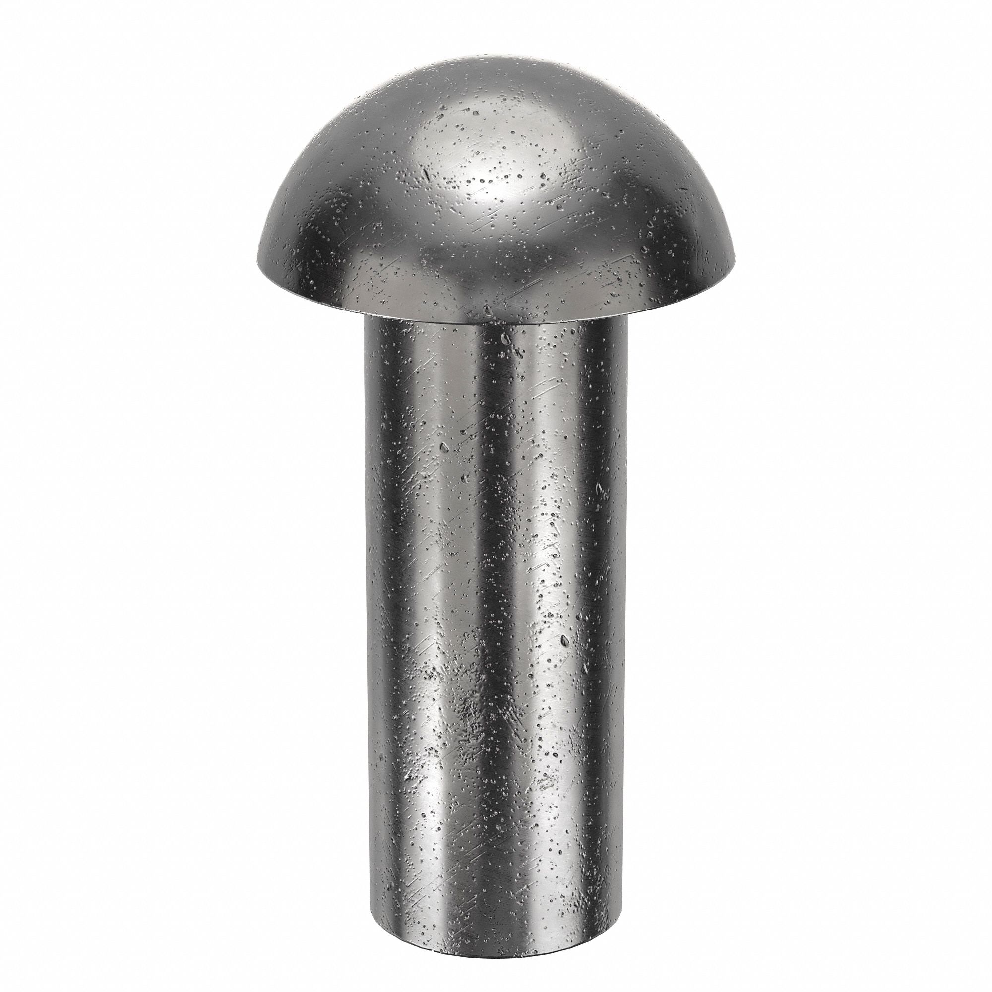 SOLID RIVET, INCH, DOME, 0.1875 IN SHANK DIA, 41/64 IN OVERALL L, STEEL, LOW CARBON, PLAIN, 165 PK
