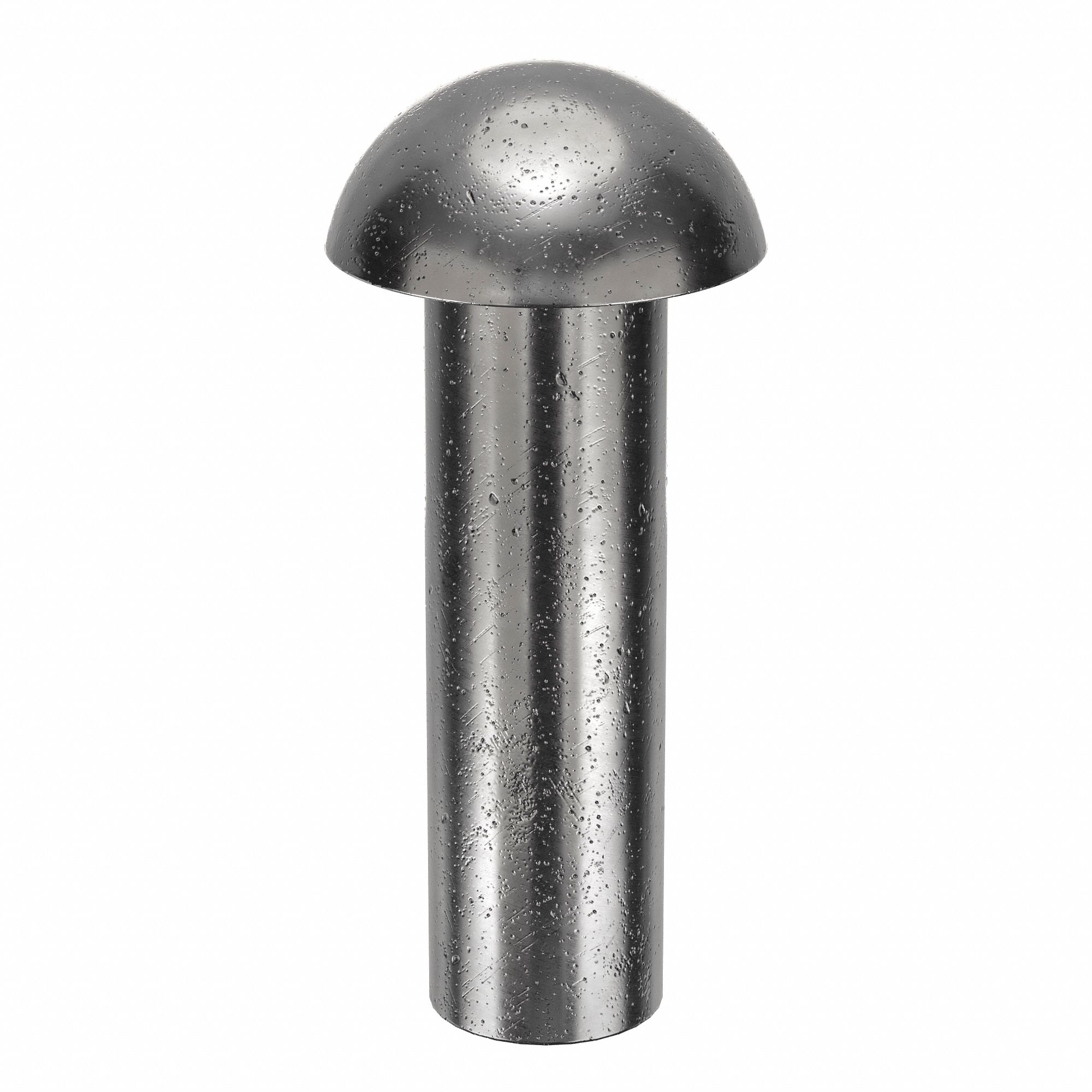 SOLID RIVET, INCH, DOME, 0.1875 IN SHANK DIA, 49/64 IN OVERALL L, STEEL, LOW CARBON, PLAIN, 140 PK