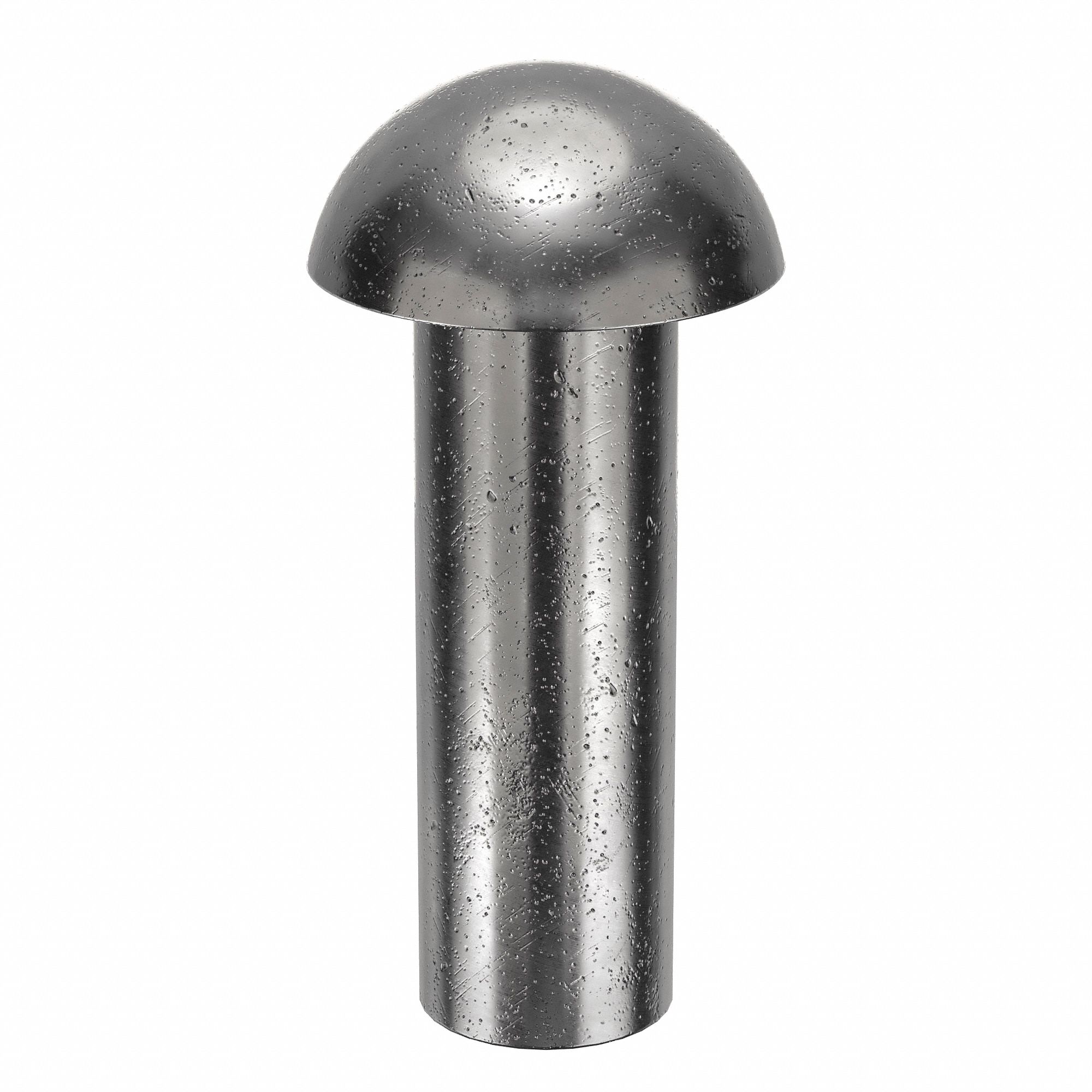 SOLID RIVET, INCH, DOME, ¼ IN SHANK DIA, 1 7/16 IN OVERALL L, STEEL, LOW CARBON, PLAIN, 45 PK