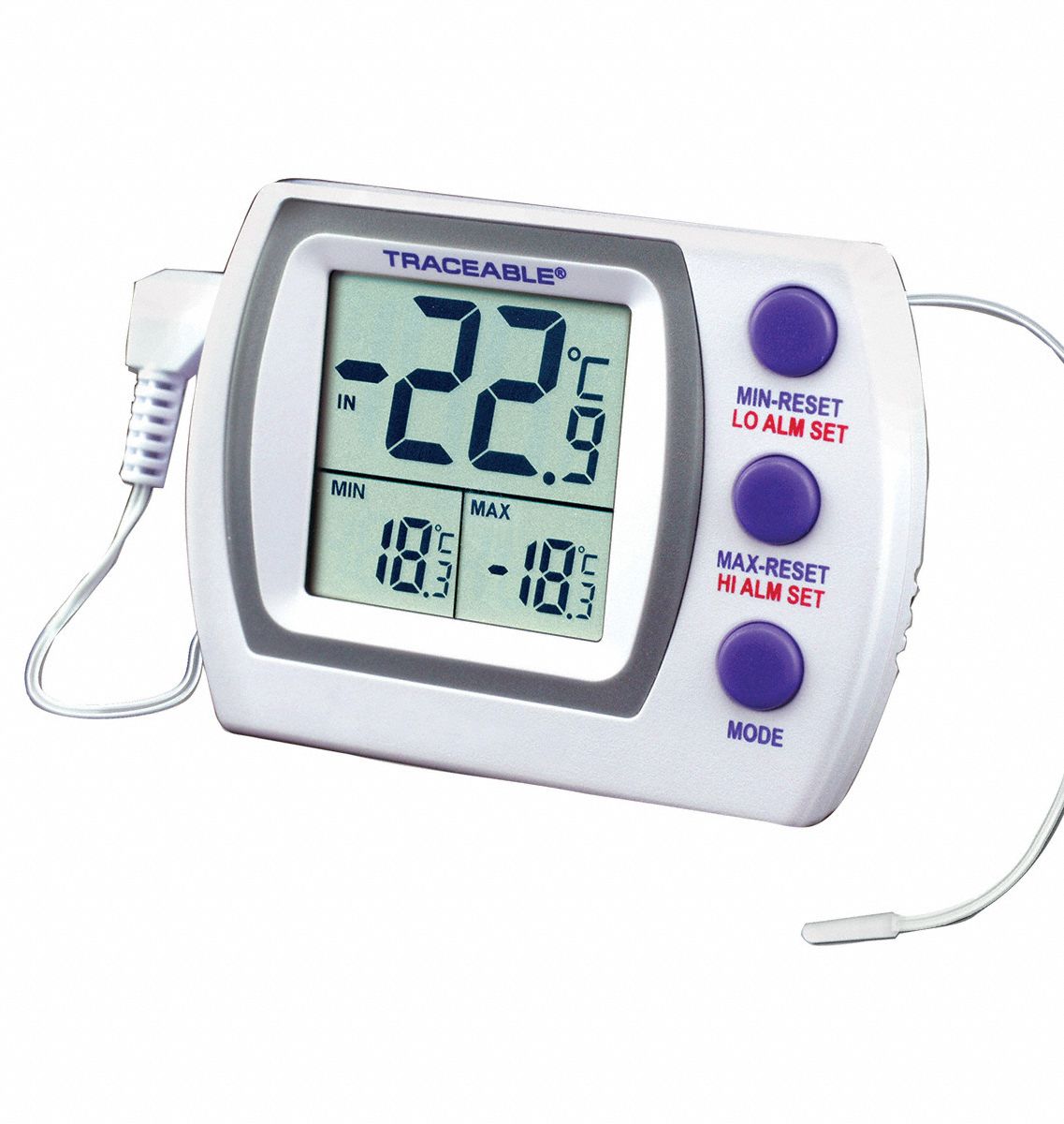 TRACEABLE Digital Thermometer, (1) Vaccine Bottle Probe, MultiPoint