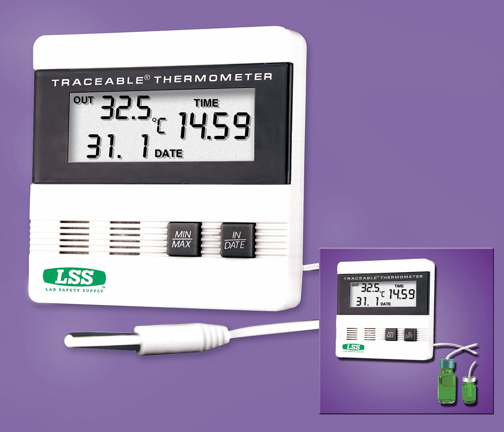 THERMOMETER,-40 TO 176F,LCD