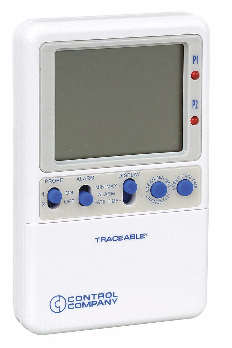 Digital Thermometer: -58°F to 158°F /-50°C to 70°C, +/-0.3°C, Bottle, 10 ft Cable Lg