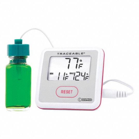 TRACEABLE Digital Thermometer, (1) Glycol Filled 10 mL Bottle Probe