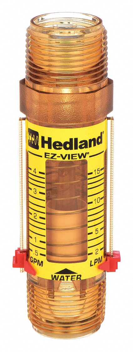 Mechanical Flowmeter: Flow Meter, Scale, Variable Area, Inline, Universal, Gallons/Liters