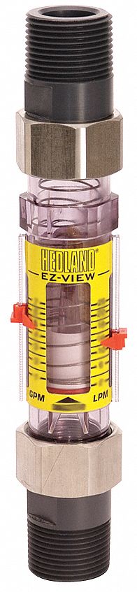 HEDLAND  Flowmeter, 1 MNPT, 1-10 GPM 6KFA5