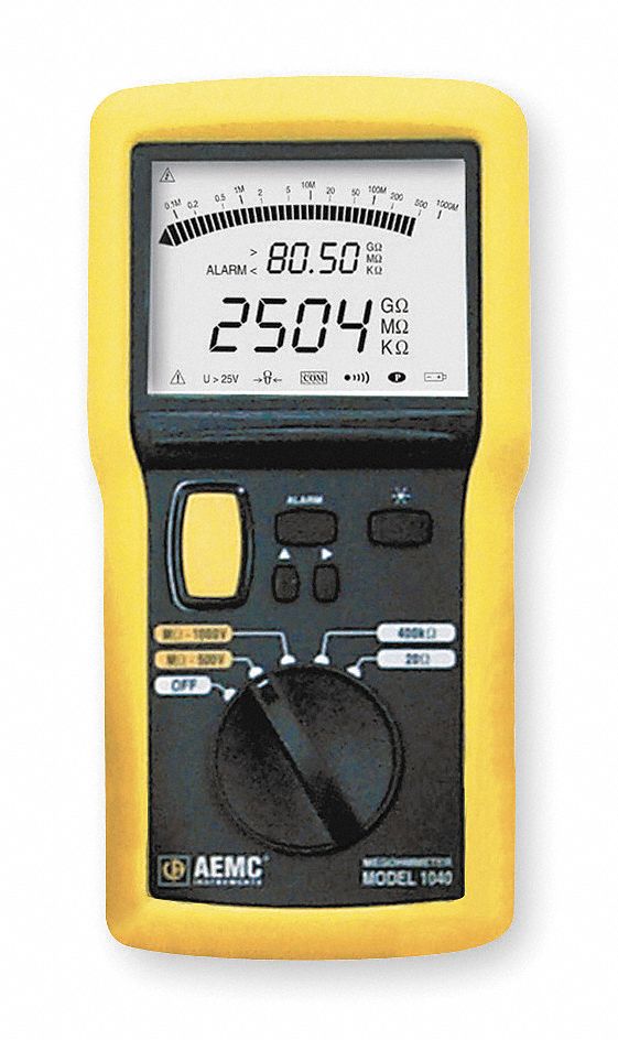 Digital LCD Battery Operated Megohmmeter; Insulation Resistance Range ...