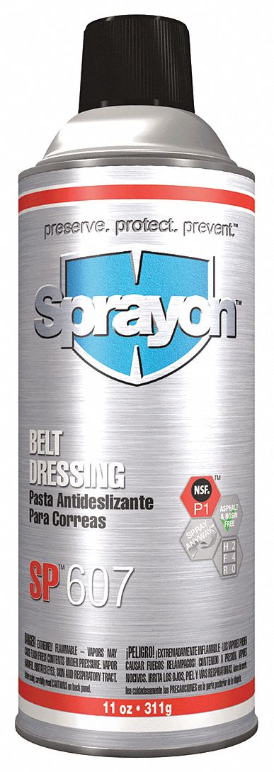 Sprayon SP608 Food Grade Belt Dressing. S00608000 Sprayon SP608 Food Grade Belt  Dressing is ideal for industrial, automotive and food processing  applications.