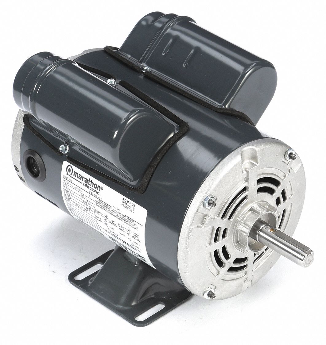 Marathon Motors Commercial Duty Air Compressor Motor, 3 4 Hp, Capacitor 