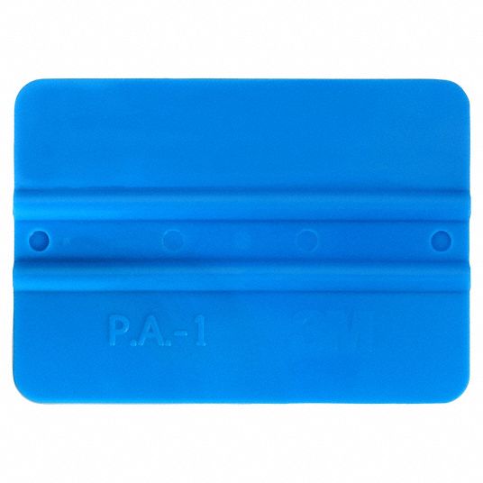 3M 71601 Blue Plastic Squeegee, 5 Piece