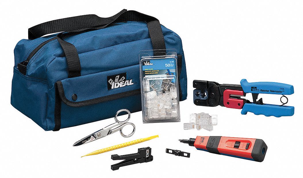 ELECTRICIANS TOOL KIT, 6 TOTAL PIECES, CUTTING TOOLS/ELECTRICAL AND TELECOM TOOLS, TOOL BAG