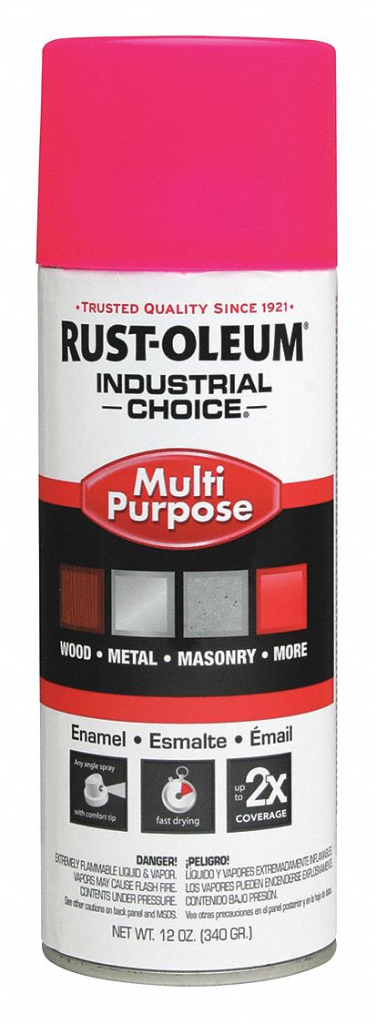 Rust-Oleum 1659830 Industrial Spray Paint, Pink, 12 oz.