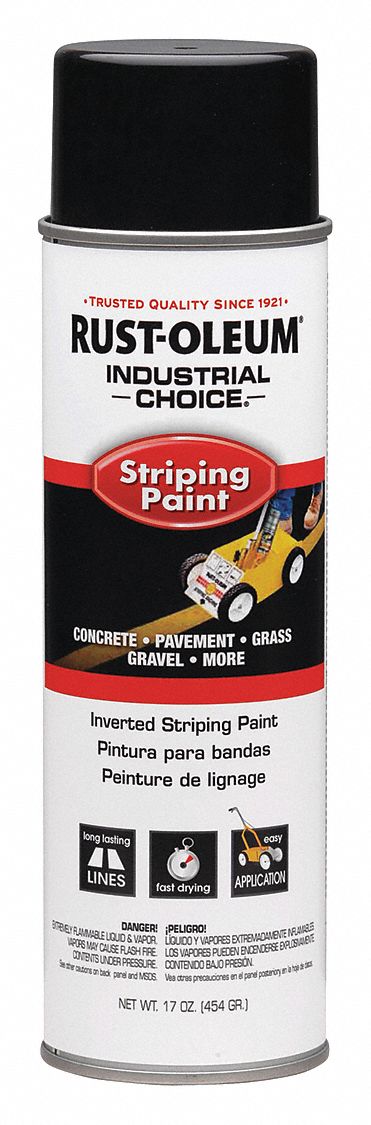 RUST-OLEUM, Inverted Paint Dispensing, Black, Striping Paint - 6KP20 ...