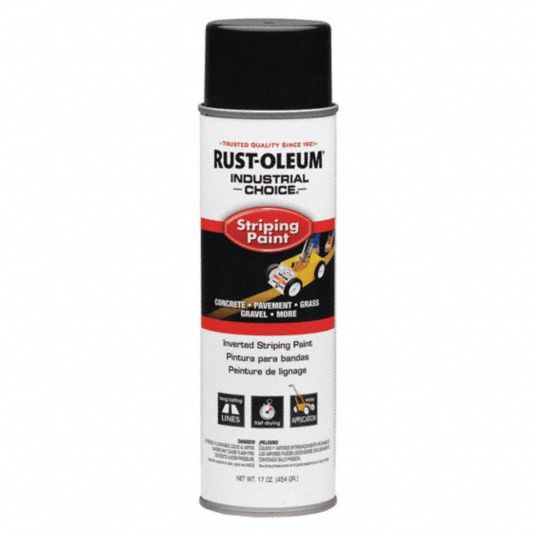 RUST-OLEUM, Inverted Paint Dispensing, Black, Striping Paint - 6KP20 ...