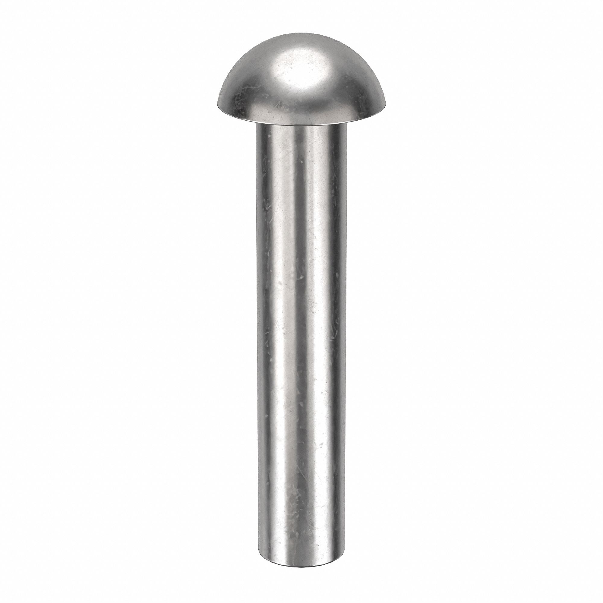 SOLID RIVET, INCH, DOME, 0.0937 IN SHANK DIA, 37/64 IN OVERALL L, 300 STAINLESS STEEL, 250 PK