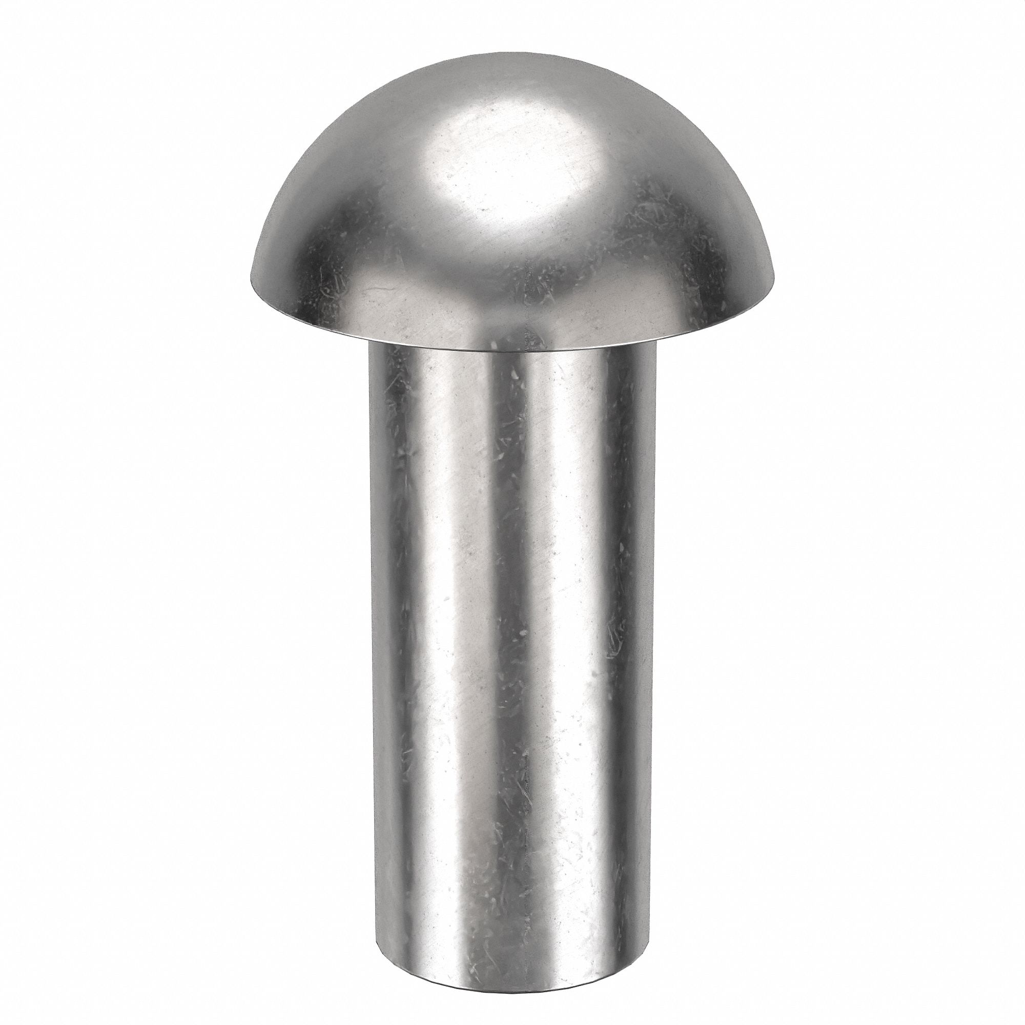 SOLID RIVET, INCH, DOME, 0.125 IN SHANK DIA, 13/32 IN OVERALL L, 300 STAINLESS STEEL, 100 PK