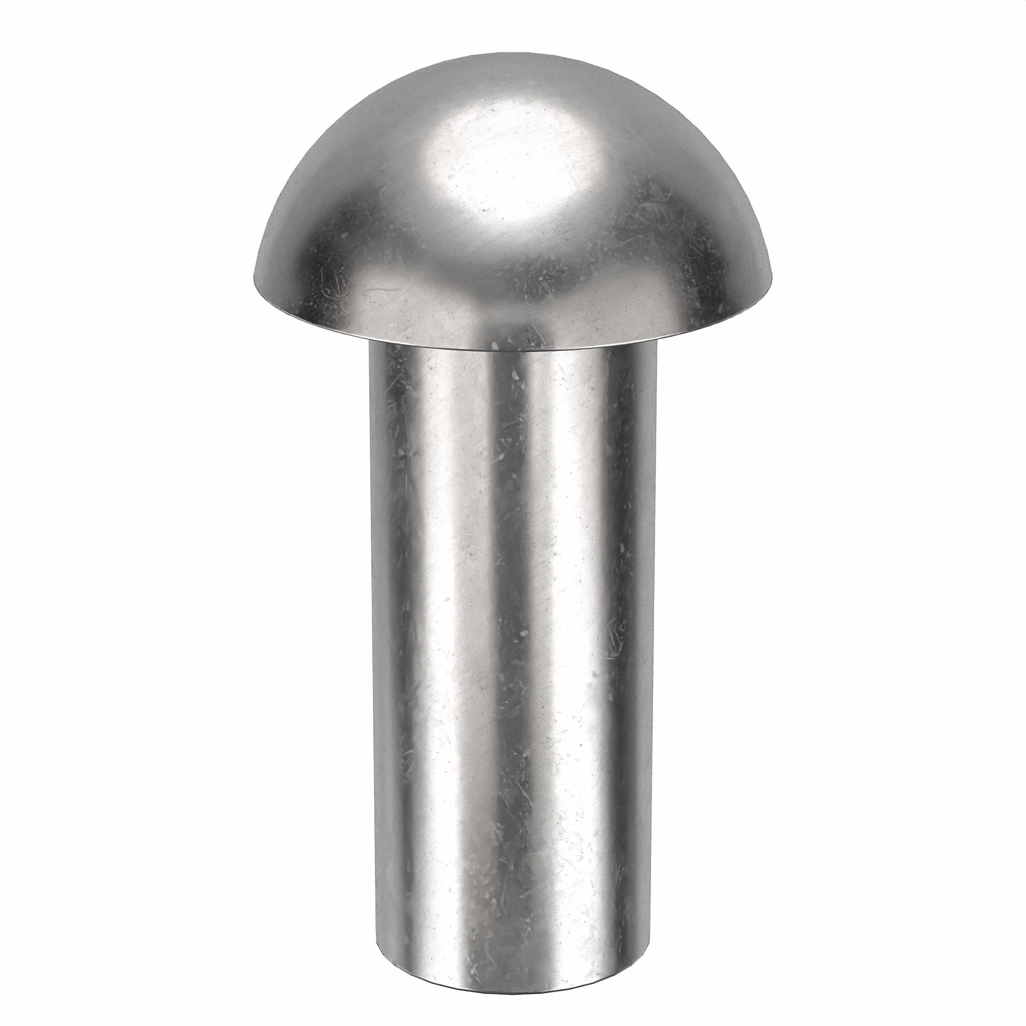 Solid Rivet, 5/8 in L, Dome, PK50: Inch, Dome, 0.25 in Shank Dia, 13/16 in Overall Lg, 300, 50 PK