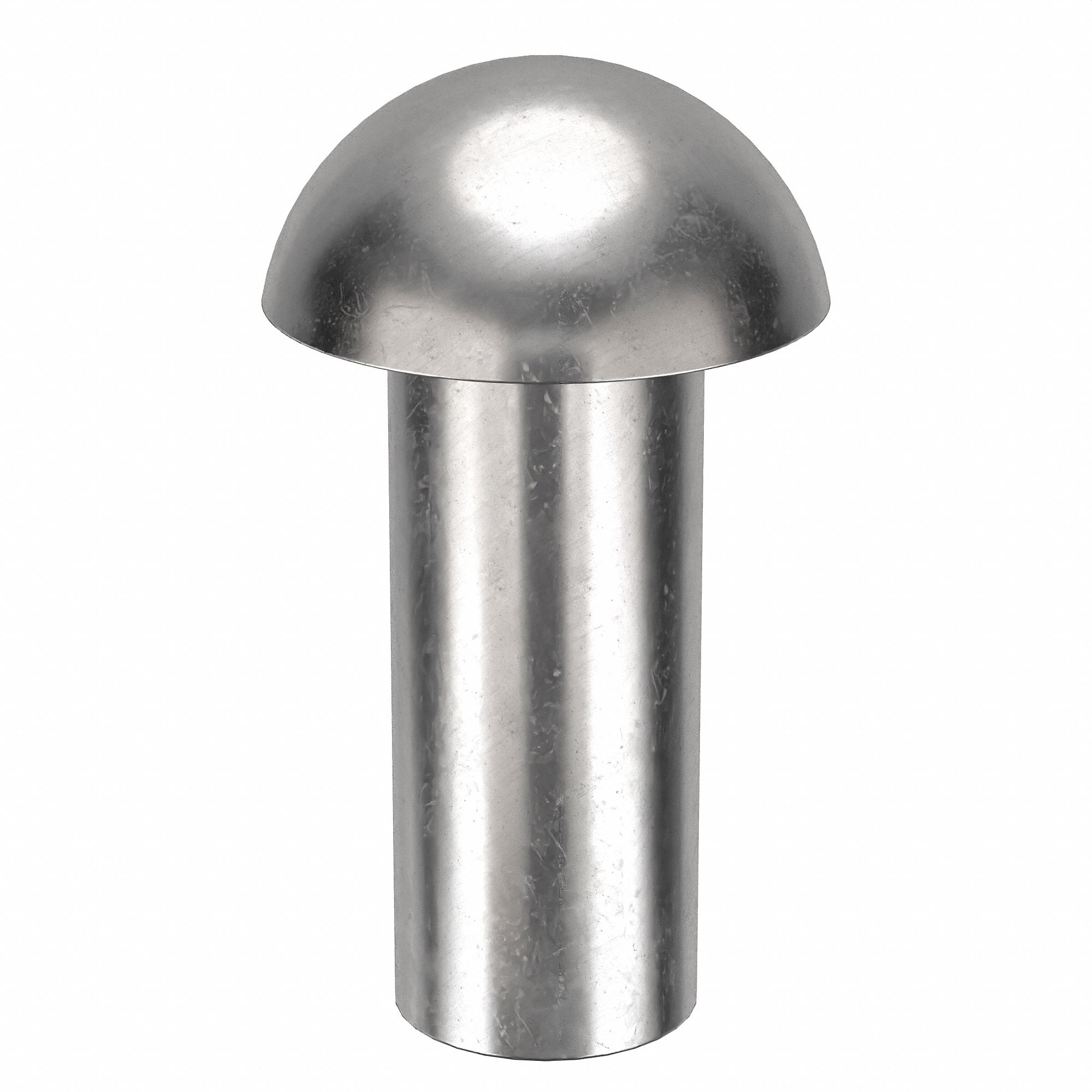 Solid Rivet, 3/4 in L, Dome, PK10: Inch, Dome, 0.3125 in Shank Dia, 63/64 in Overall Lg, 300, 10 PK