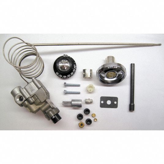 Robertshaw Industries 4350-027 Gas Oven Thermostat Kit, 250-550 Degrees  Fahrenheit, 48 Capillary