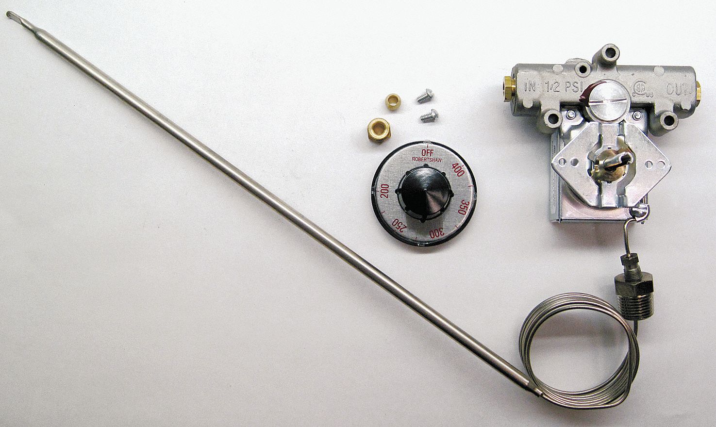 Gas Thermostat 1/4 in Tube 200 to 400 F