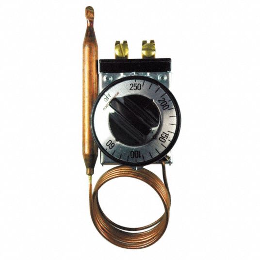 Robertshaw GST40240000 GAS Oven Thermostat, 3/8” FPT Thread, Temp 220-550 °F, 36 Capillary Length