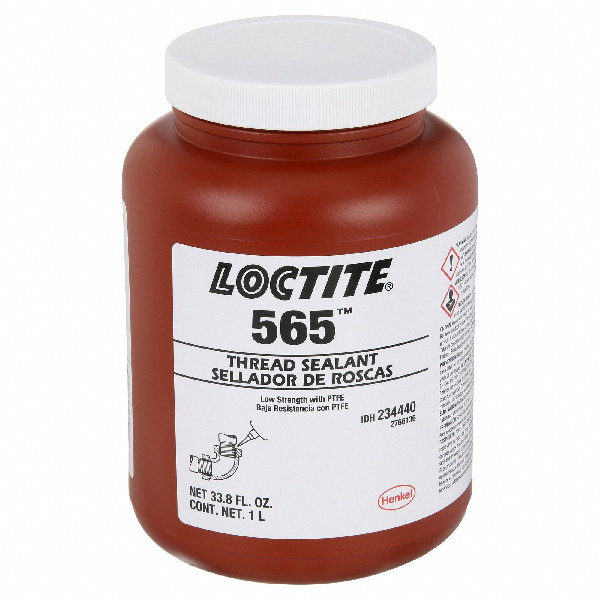 LOCTITE, 565, 33.8 fl oz, Pipe Thread Sealant 6KXK4234440 Grainger