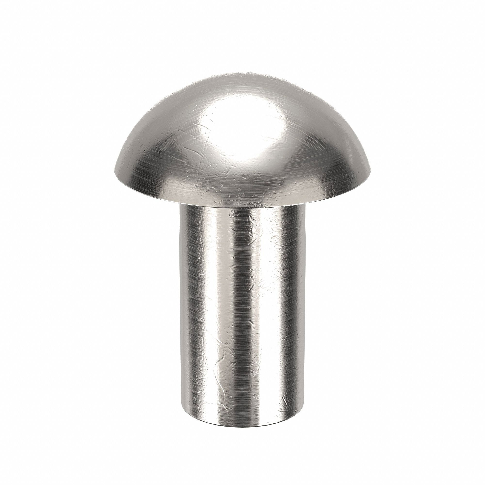 SOLID RIVET, INCH, DOME, 0.1875 IN SHANK DIA, 33/64 IN OVERALL L, ALUMINUM, 1100F, PLAIN, 100 PK