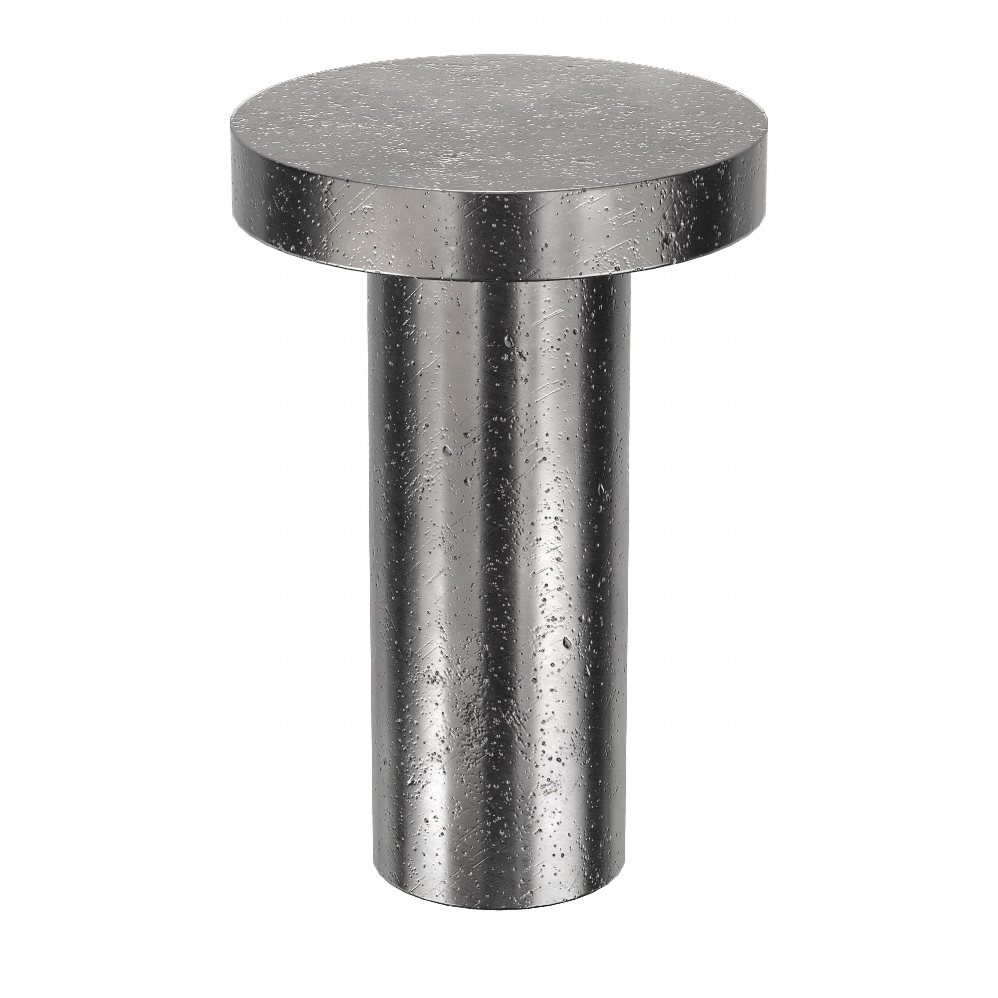 Solid Rivet, 1 1/2 in L, Flat, PK70: Inch, Flat, 0.1875 in Shank Dia, 1 9/16 in Overall Lg, 70 PK