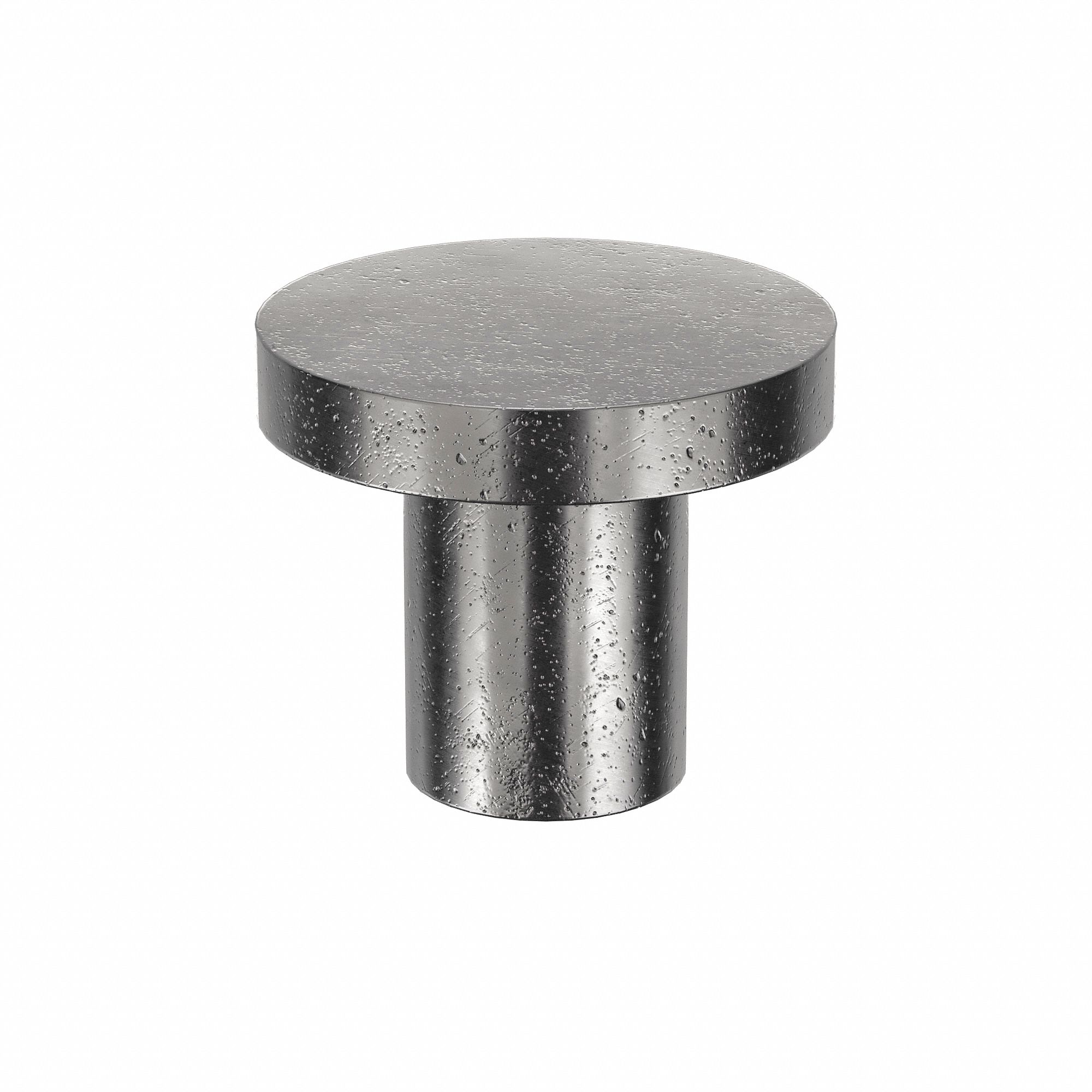SOLID RIVET, INCH, FLAT, 0.375 IN SHANK DIA, ⅝ IN OVERALL L, STEEL, LOW CARBON, PLAIN, 30 PK
