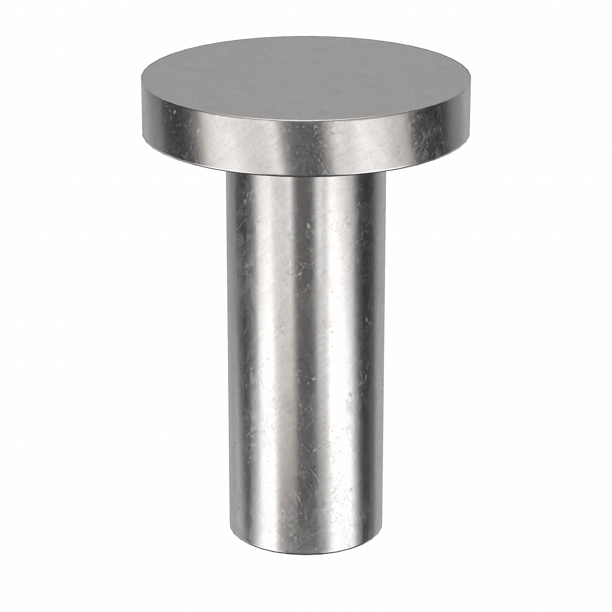 Solid Rivet, 1/4 in L, Flat, PK250: Inch, Flat, 0.0937 in Shank Dia, 9/32 in Overall Lg, 300, 250 PK