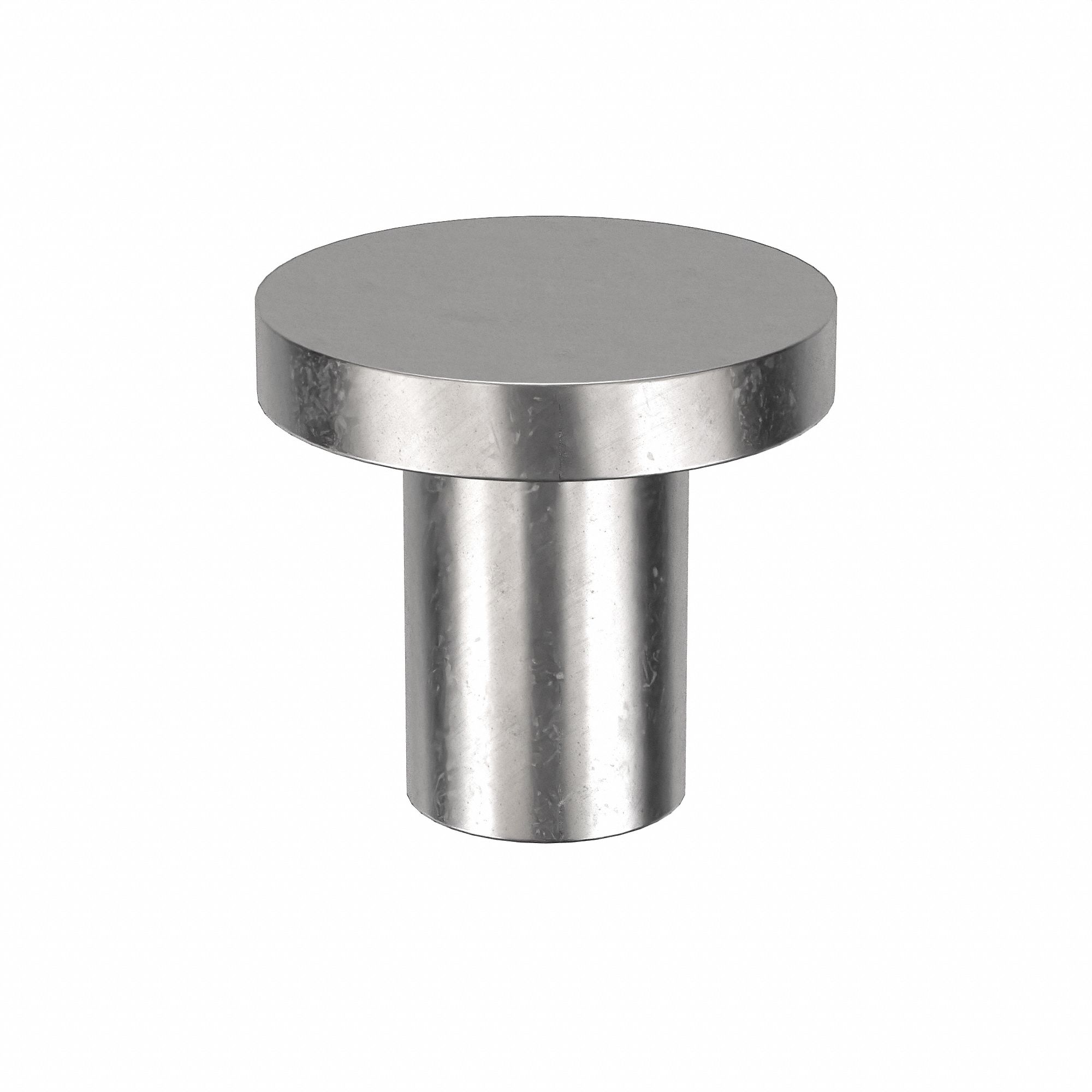 Solid Rivet, 3/16 in L, Flat, PK250: Inch, Flat, 0.125 in Shank Dia, 15/64 in Overall Lg, 300, 250 PK