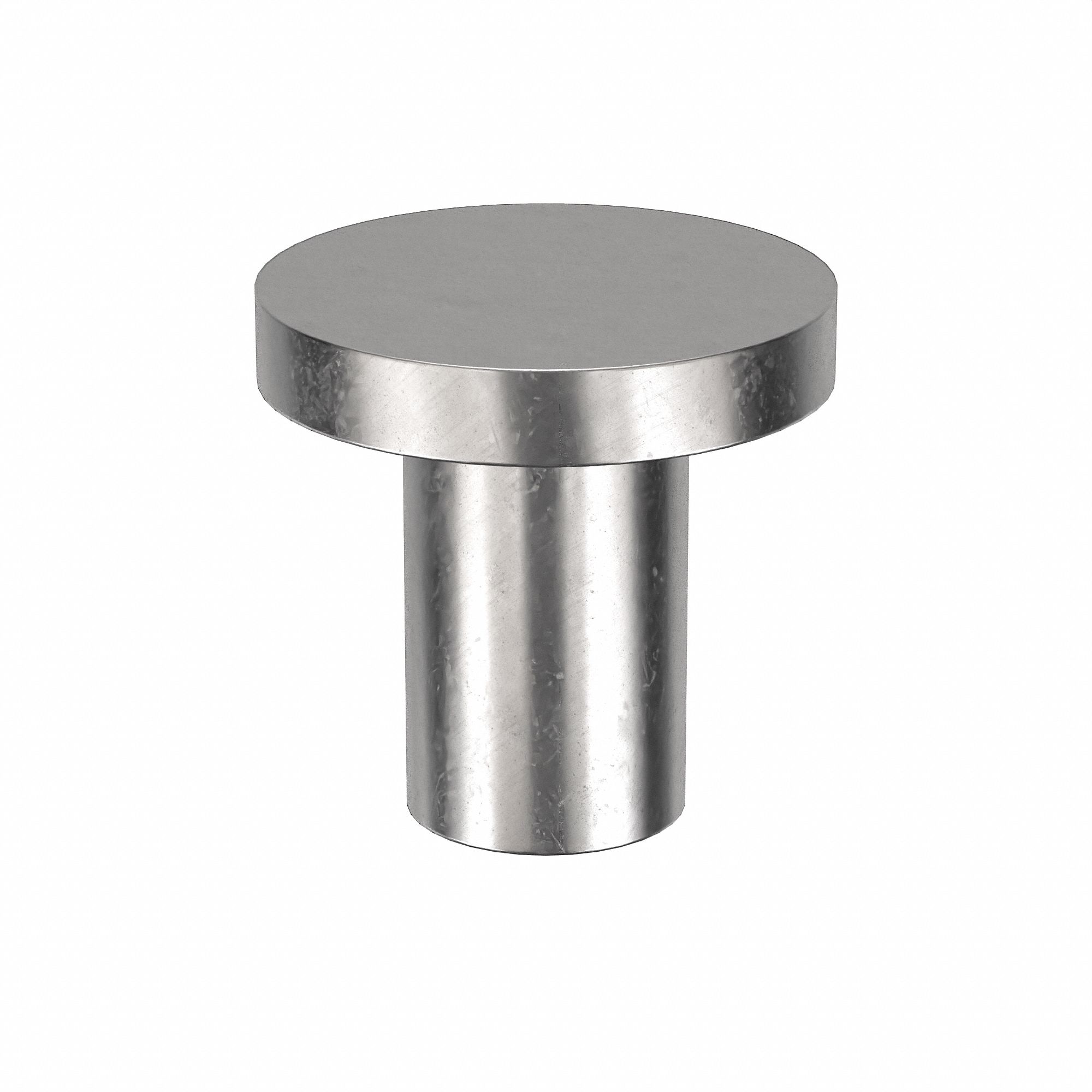 Solid Rivet, 1/4 in L, Flat, PK100: Inch, Flat, 0.1562 in Shank Dia, 19/64 in Overall Lg, 300, 100 PK