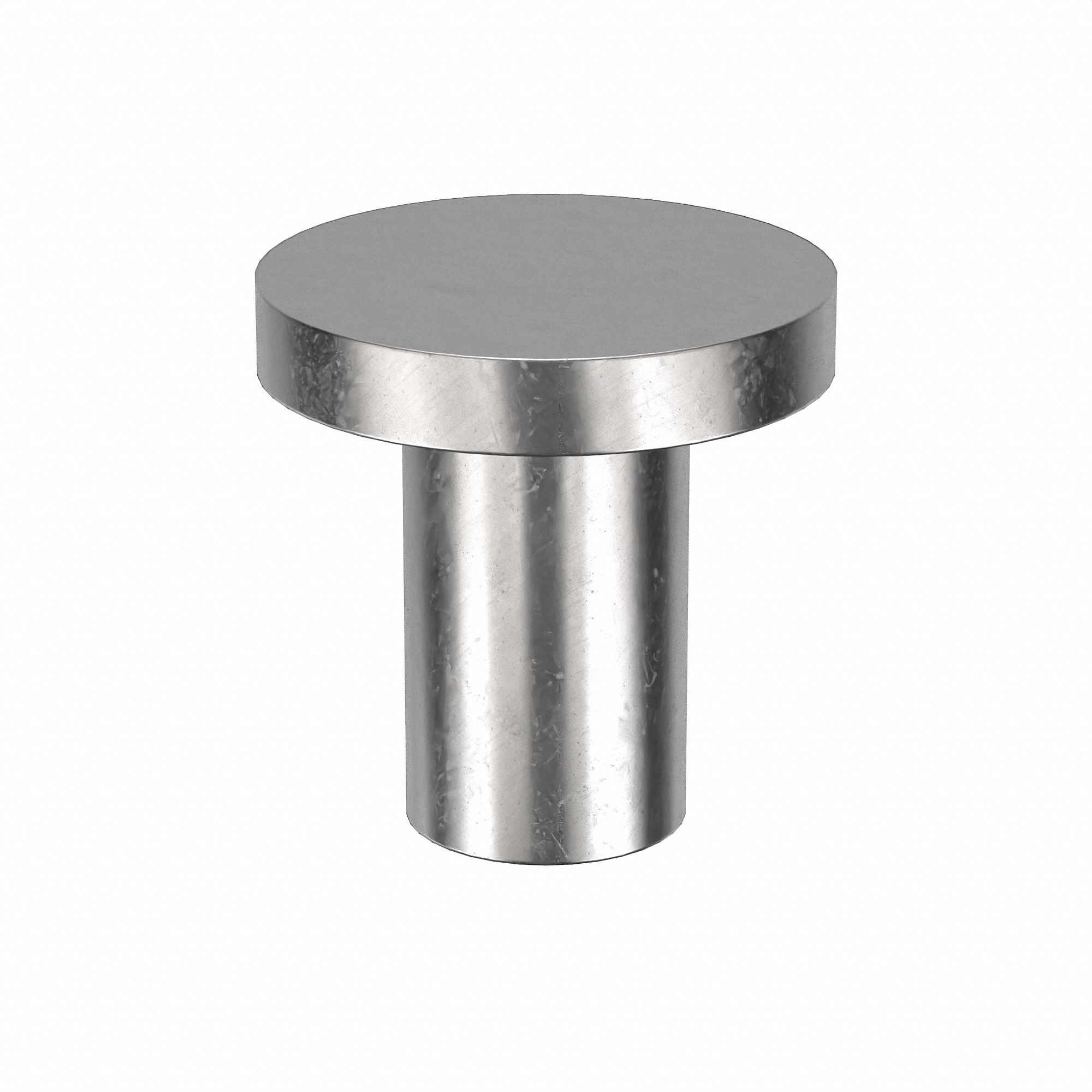 Solid Rivet, 5/16 in L, Flat, PK100: Inch, Flat, 0.1875 in Shank Dia, 3/8 in Overall Lg, 300, 100 PK
