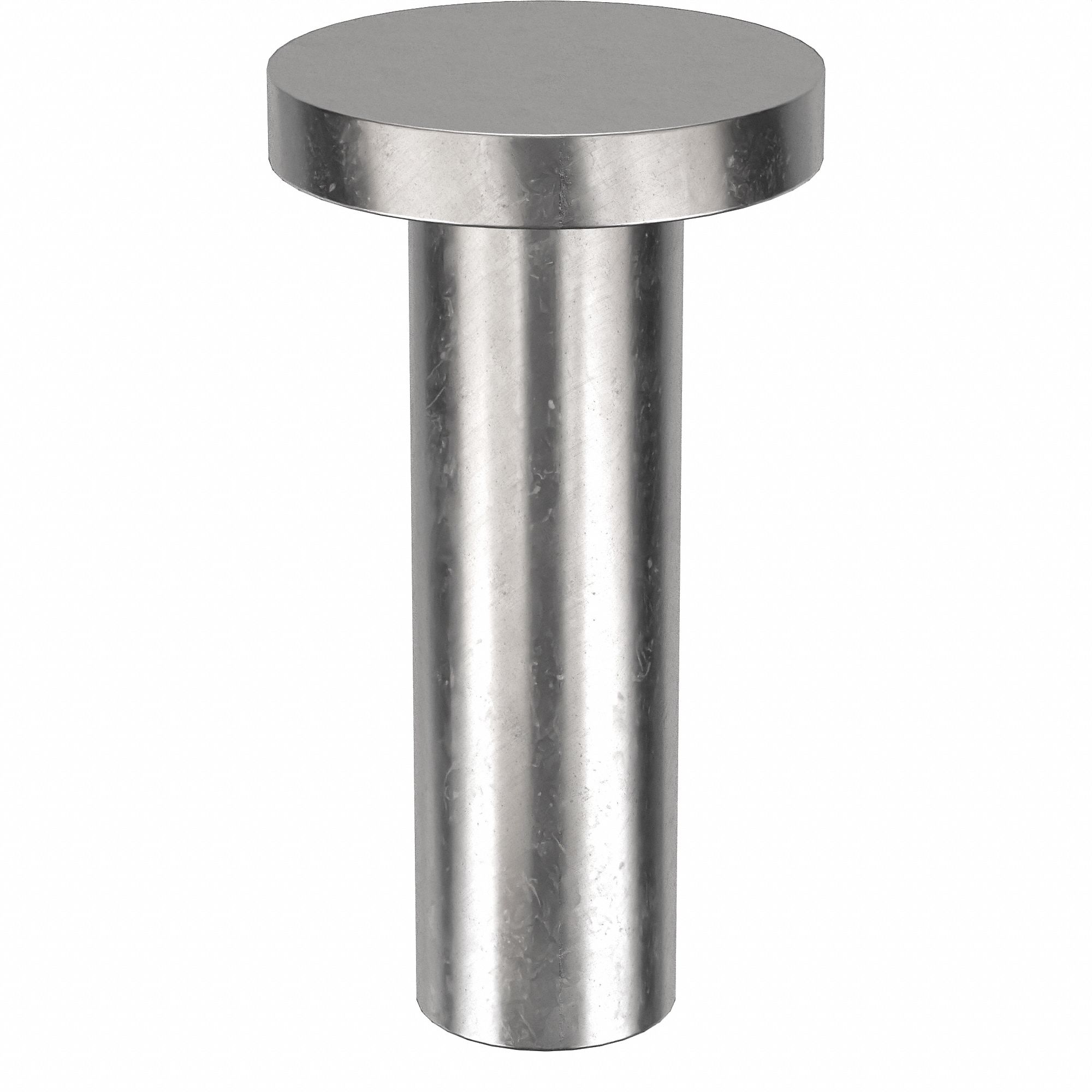 Solid Rivet, 5/8 in L, Flat, PK50: Inch, Flat, 0.1875 in Shank Dia, 11/16 in Overall Lg, 300, 50 PK