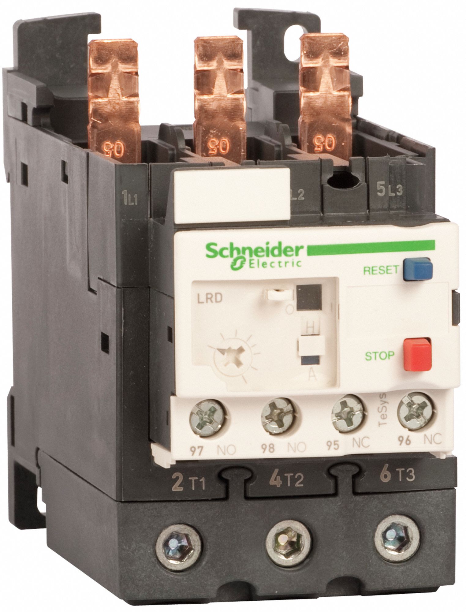 Overload Relay: Thermal Protection, 3 Poles, 1NO/1NC, Phase Loss Sensitivity, 37 A – 50 A