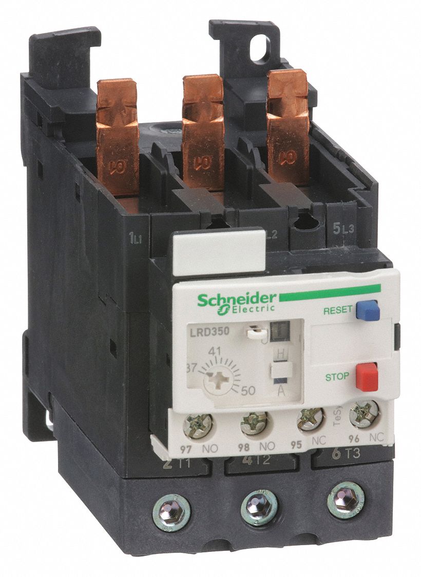 SCHNEIDER ELECTRIC IEC Style Overload Relay, Mfr. Series LC1D40A to LC1D65A Contactors 6KYC7
