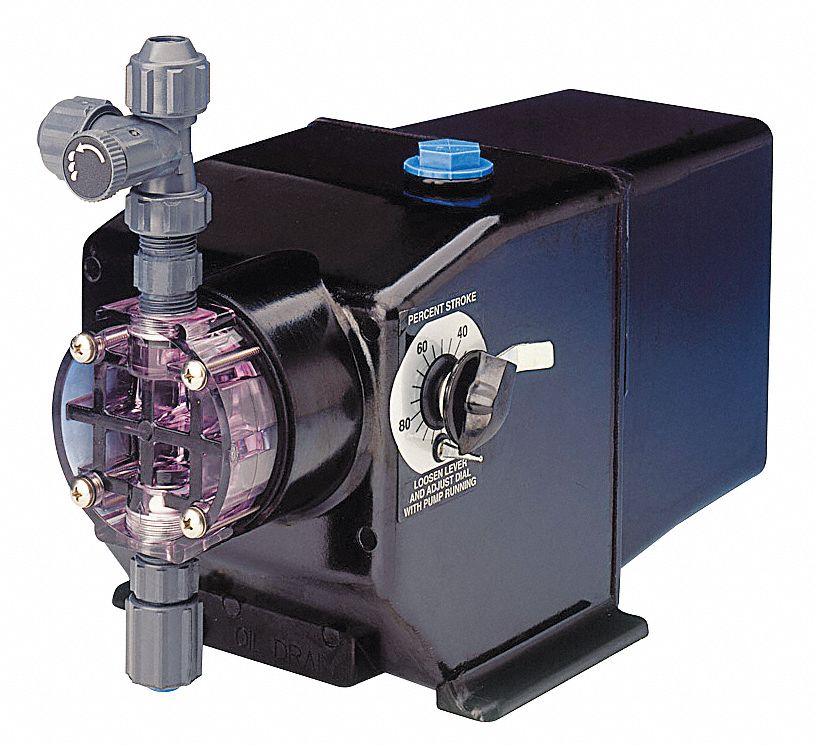 Diaphragm Metering Pump,80 GPD,100 PSI