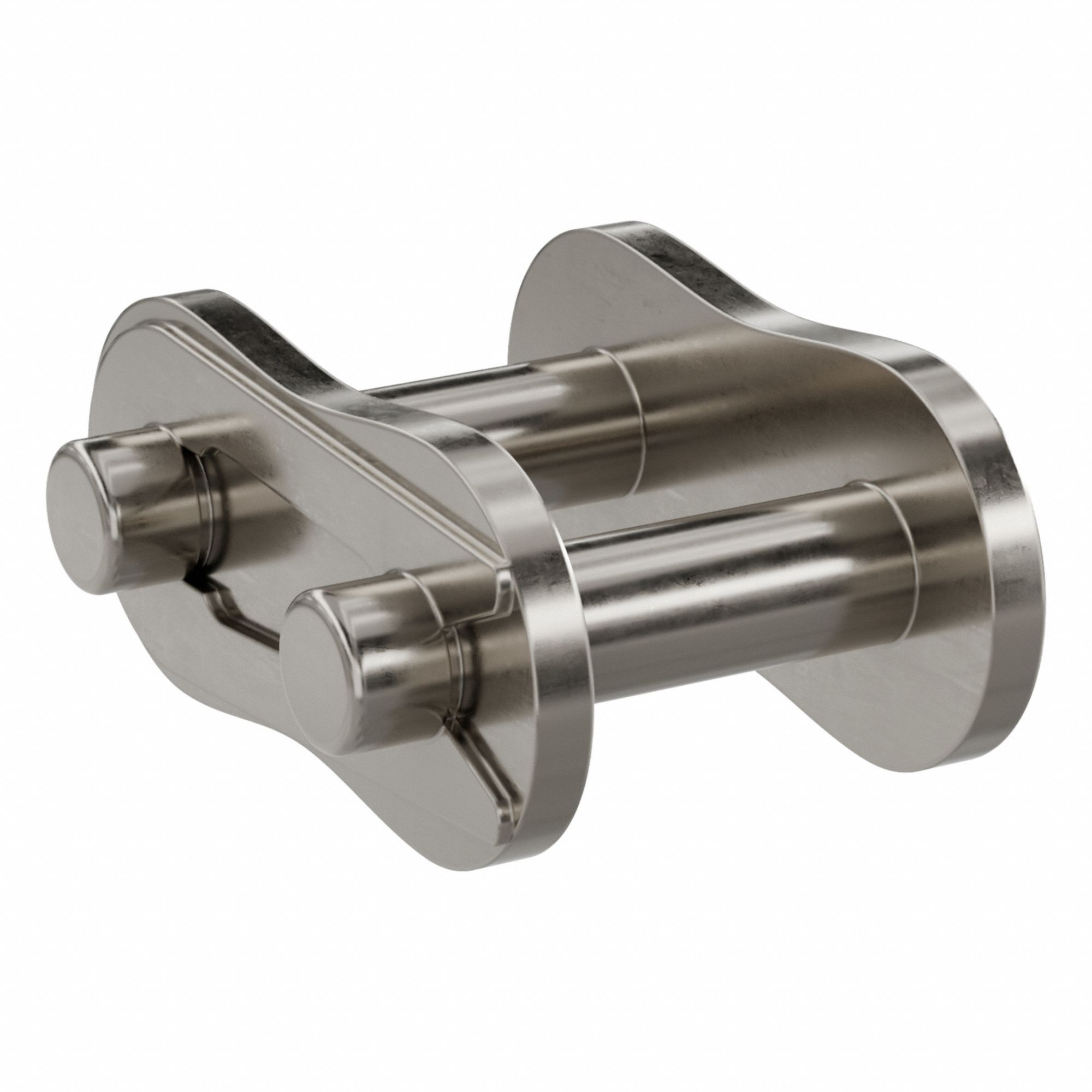 Connecting Link: For Nickel-Plated Steel Roller Chains, 40, Single Strand, Steel, 5 PK